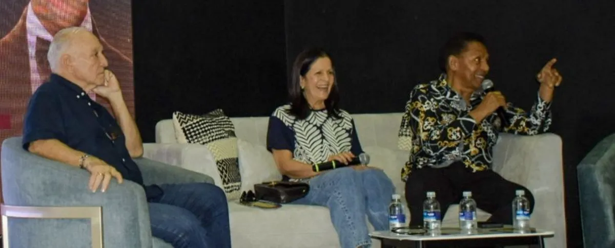 El foro ‘Historia Viva del Vallenato: Binomio de Oro’ contó con la presencia de ‘El Mono’ Quintero, Clara Cabello e Israel Romero. Foto: Said Armenta.