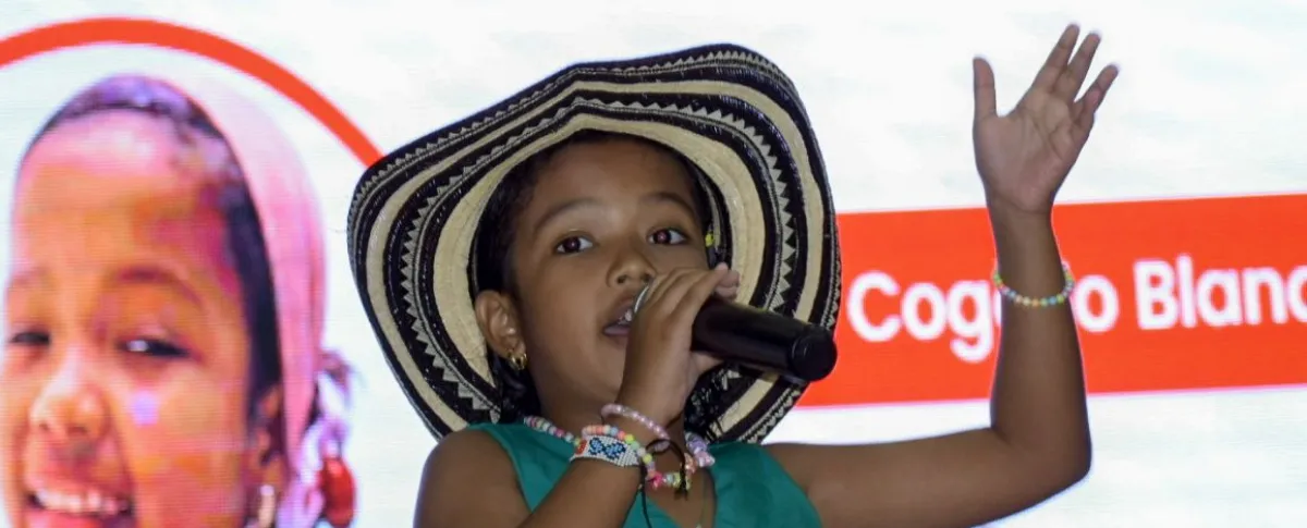Evaluna Cogollo Blanquicett brilló en el concurso ‘La Voz Infantil del Vallenato’. Foto: Said Armenta.