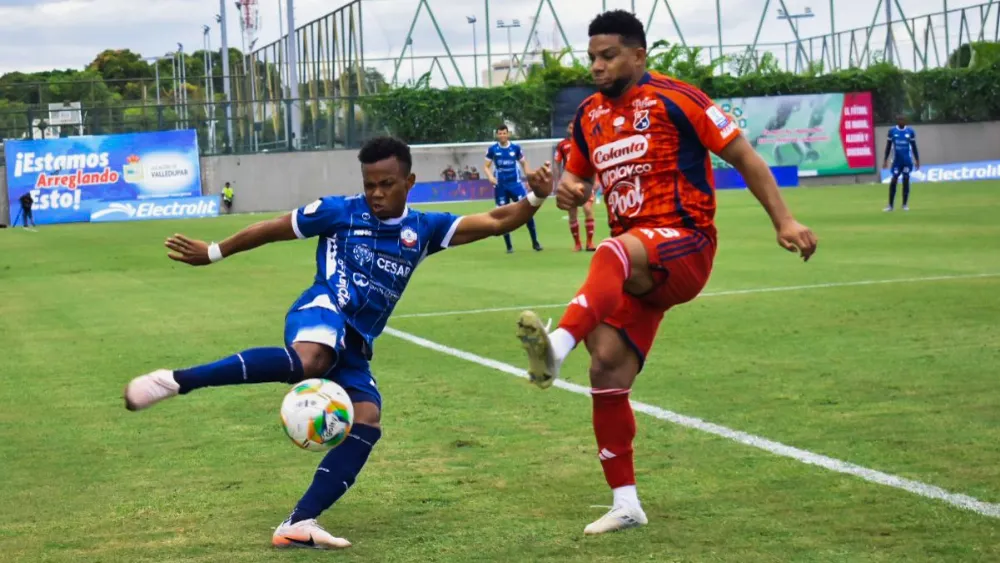 La defensa paisa se impuso a la insistencia vallenata. Foto: Said Armenta.