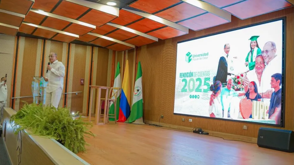 El evento también se trató de la última rendición de cuentas de Rober Romero a la comunidad, desde que asumió el cargo de rector de la institución.