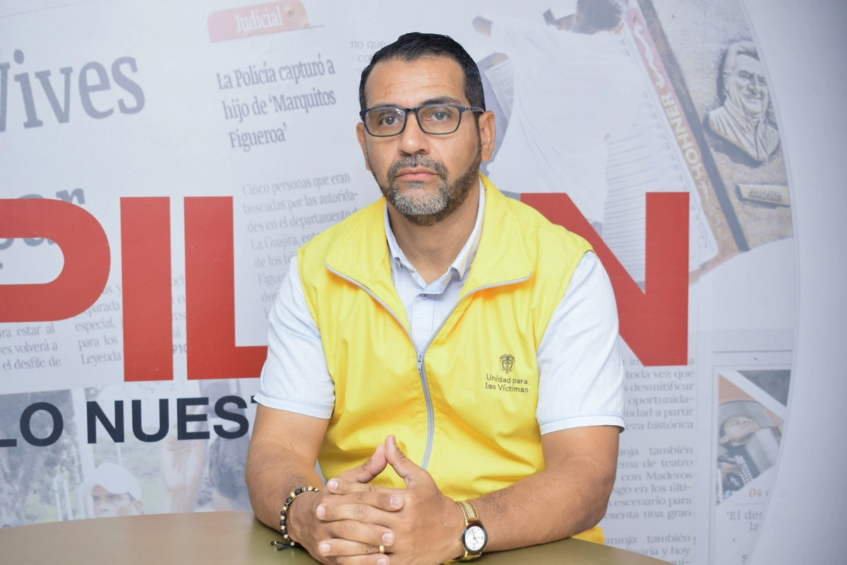 Alexander Alvarado Paternina, director territorial Cesar–La Guajira de la Unidad para las Víctimas. Foto: Said Armenta.
