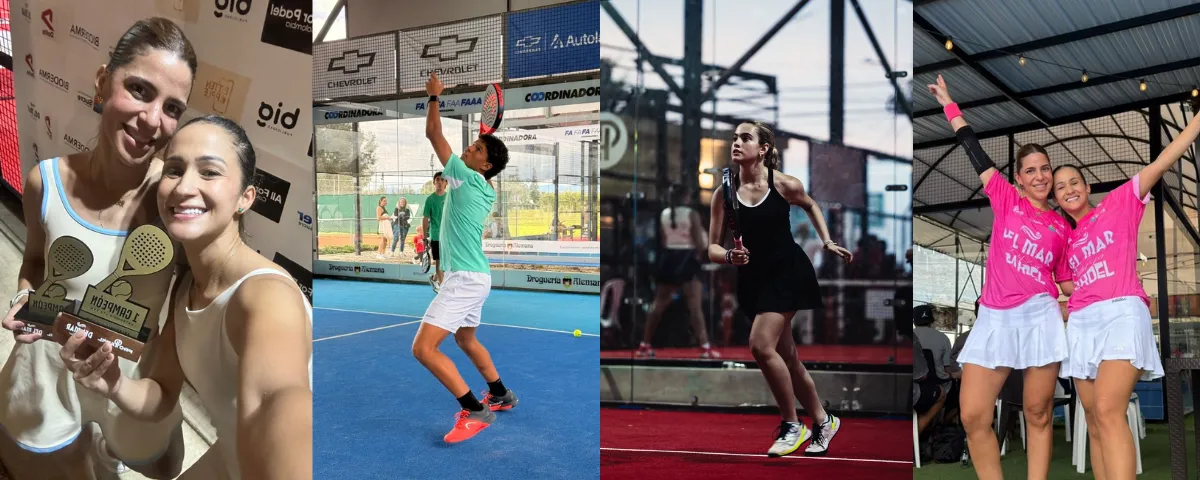 PIE DE FOTO: Los jóvenes talentos vallenatos que brillaron en Sincelejo: María del Mar Pantoja, Daniel Céspedes, María Isabel Fonseca y Marcela Flores, protagonistas del Del Mar Padel Tour FOTO: EL PILÓN