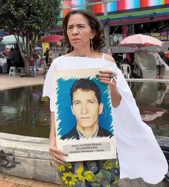 Mara Nieto, mujer buscadora y lideresa de Valledupar, que convirtió el dolor por la desaparición de su hermano en una lucha por la memoria. Foto: Instagram Mara Nieto.