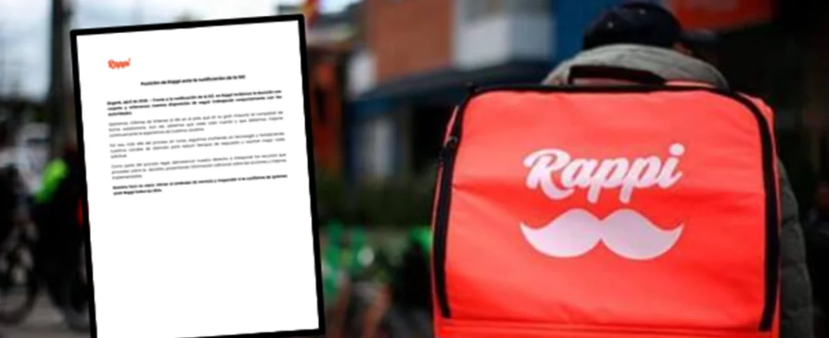 Comunicado de Rappi.