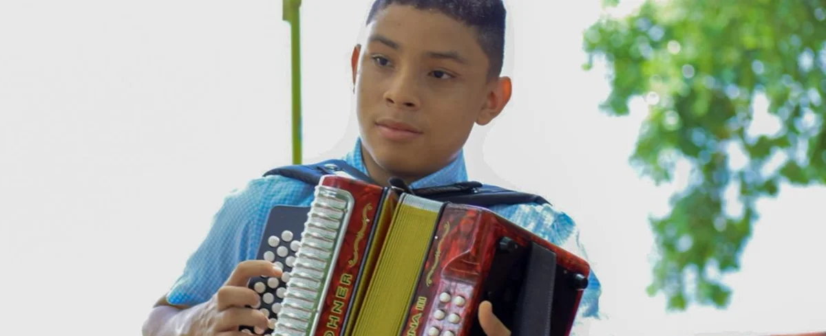 Acordeonero infantil.