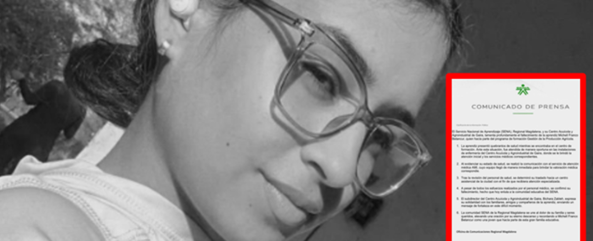 Michelle, estudiante del Sena que falleció.