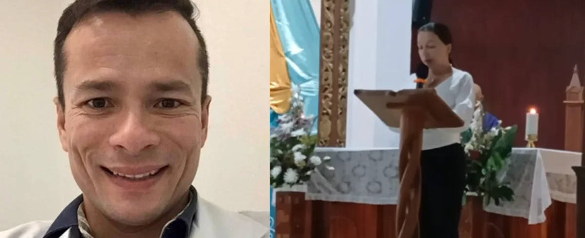 Carlo Vallejo y su hermana.