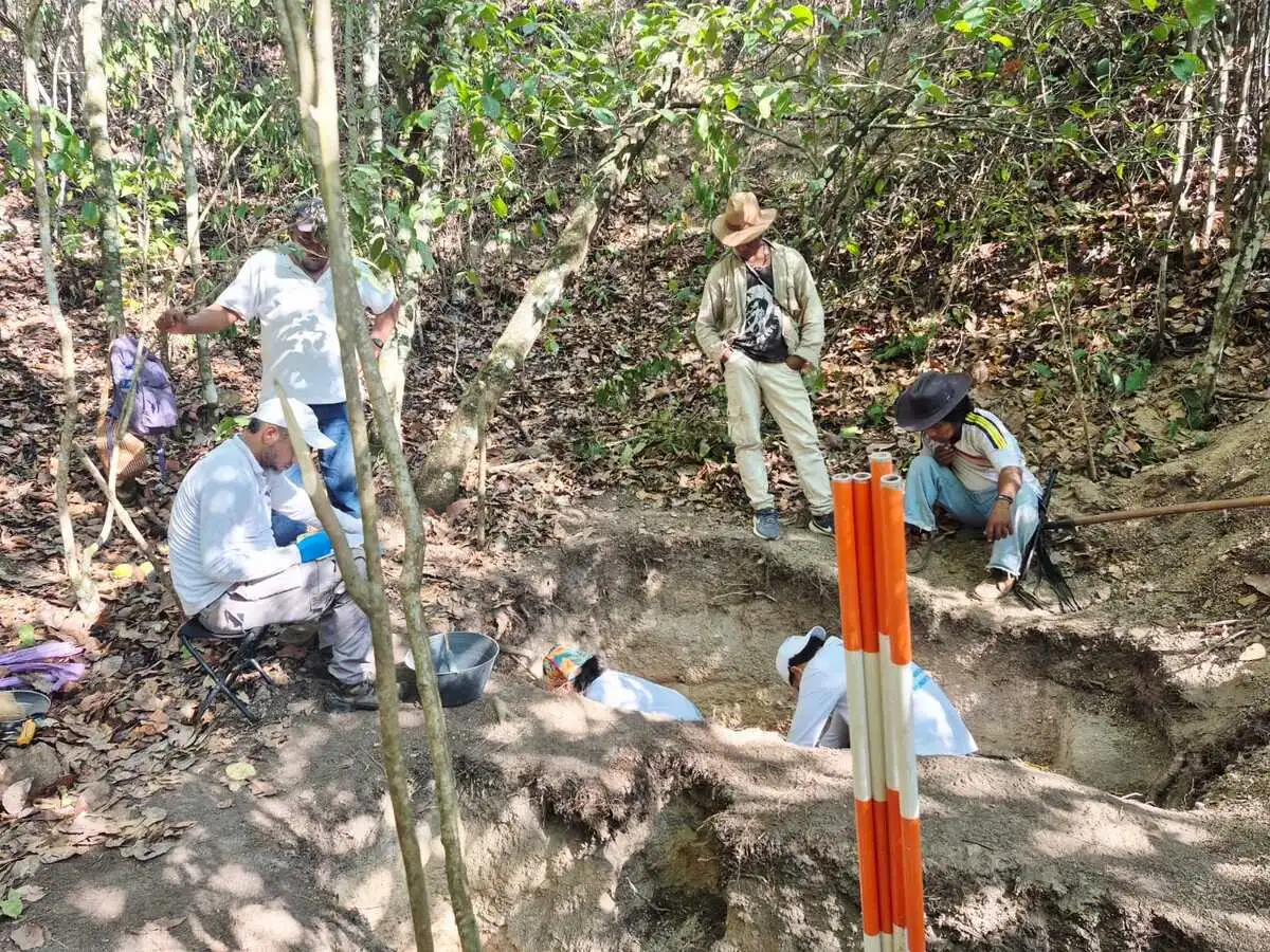 En San Juan del Cesar, se encontraron los restos de un atanquero desaparecido hace más de dos décadas. Foto: UBPD.