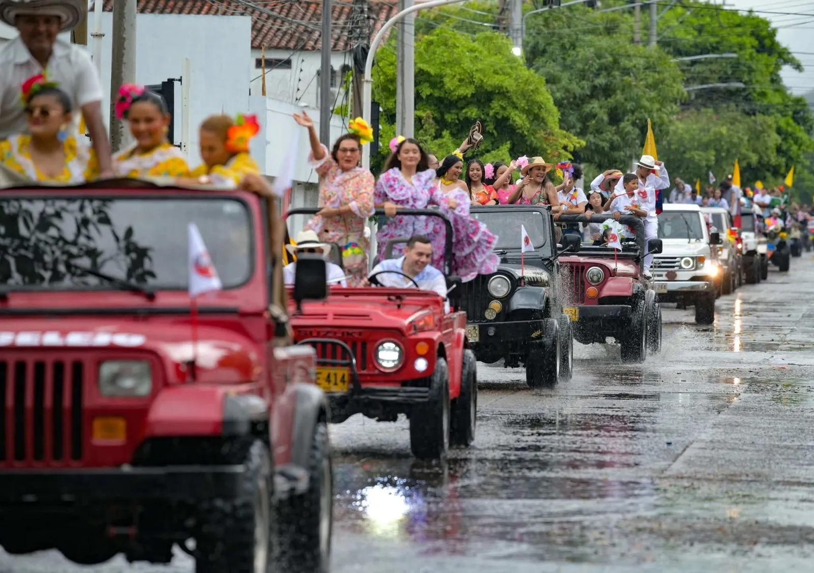 Desfile de Jeep Willys en Valledupar.