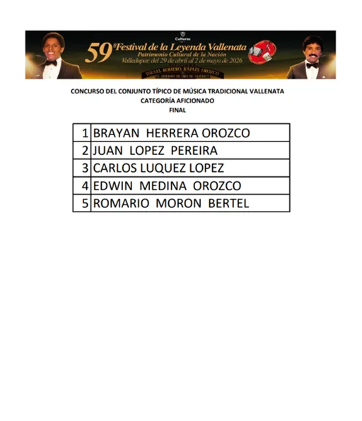 Publicación de la Fundación Festival de la Leyenda Vallenata.