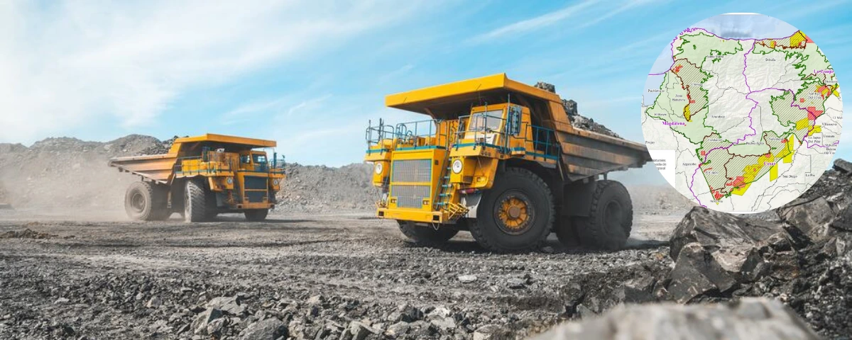 Actividad minera en el piedemonte de la Sierra Nevada de Santa Marta, epicentro del debate entre empleo, economía local y la nueva megarreserva