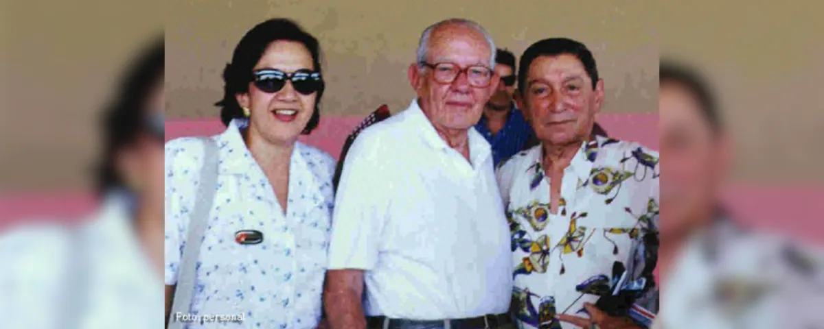 Consuelo Araujonoguera, Alfonso López Michelsen y Rafael Escalona. Foto: Tomada de Panorama Cultural.