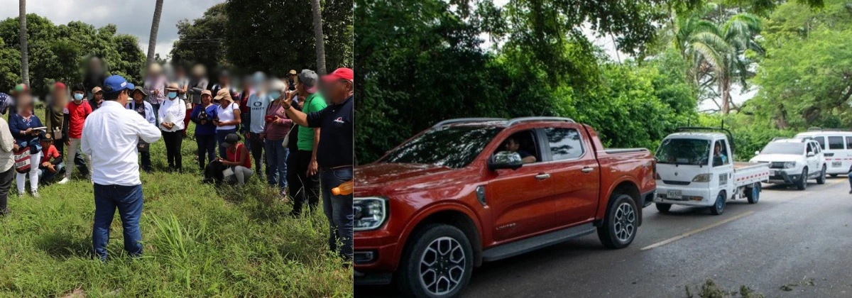 Foto referencia de bloqueos.