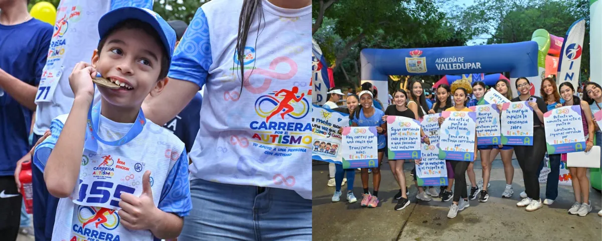 Más de 600 personas participaron en la primera Carrera por el Autismo en Valledupar, en una jornada que promovió la inclusión y el acompañamiento a las familias.