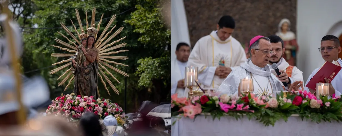 Procesión de la Virgen del Rosario en Valledupar durante el Festival Vallenato. FOTO: Gobernación del Cesar