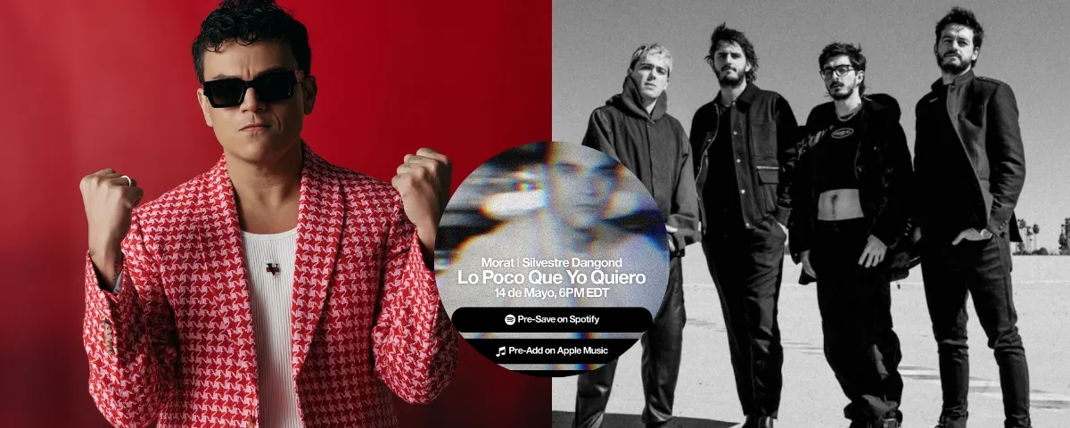 Morat y Silvestre Dangond unen sus voces en Lo poco que yo quiero, una colaboración que mezcla el pop folk y el vallenato FOTO: EL PILÓN
