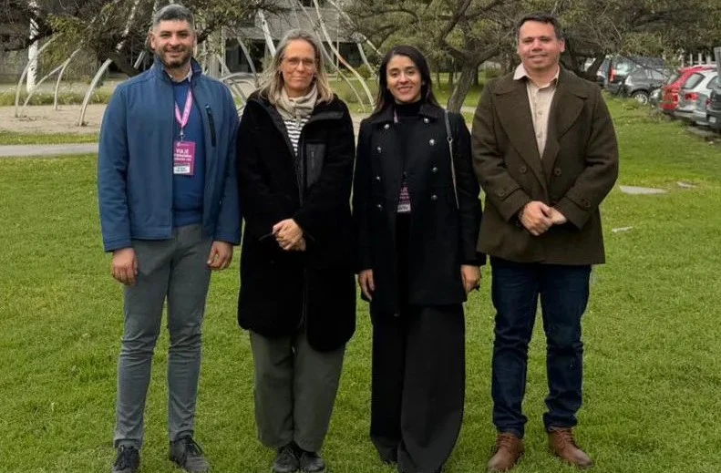 De izquierda a derecha: José Pulido, docente de la UPC; Lovisa Ericson, directora de Relaciones Internacionales de la Universidad Nacional de San Martín (Argentina); Ana Maestre y Oswaldo de la Rosa, docentes de la UPC.