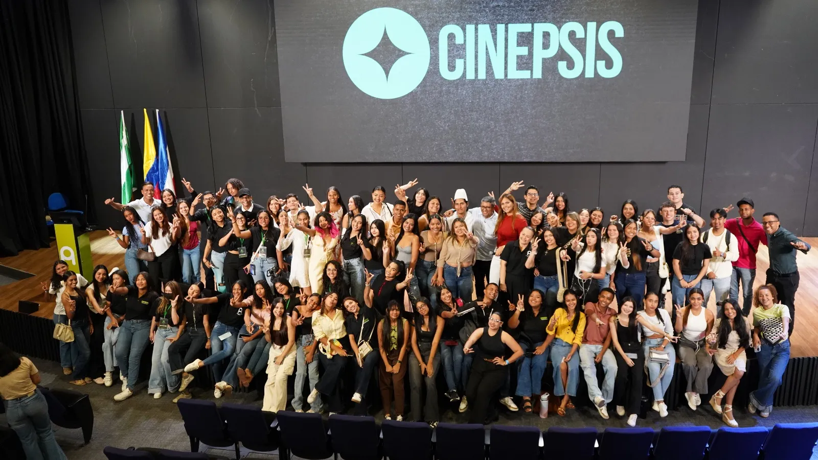 Cinepsis Fest reunió a estudiantes, docentes y realizadores audiovisuales en Valledupar para impulsar el talento emergente de la región Caribe. FOTO: Suministrada