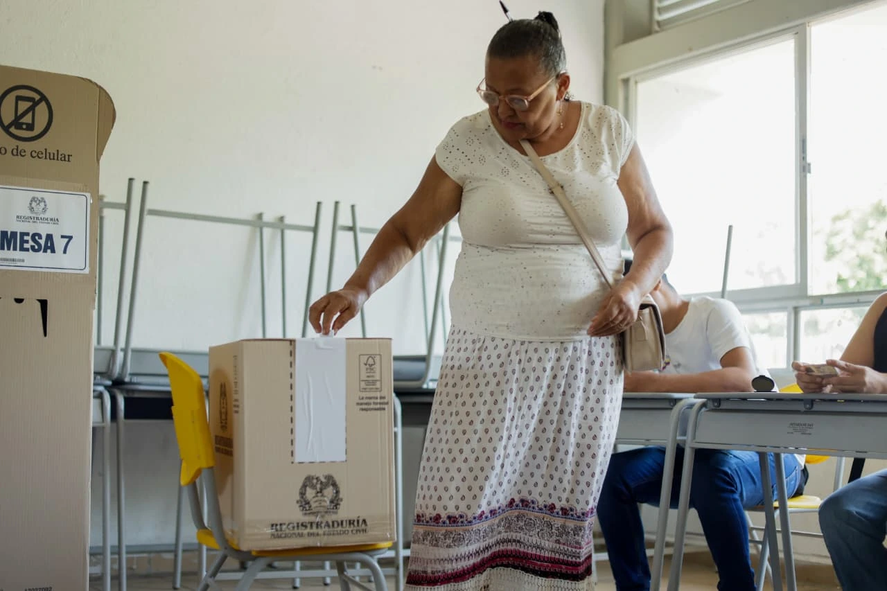 Un total de 32.653 ciudadanos estuvieron habilitados para votar en 14 puestos de votación distribuidos en la cabecera municipal y corregimientos de Fonseca, La Guajira. Foto: Registraduría.