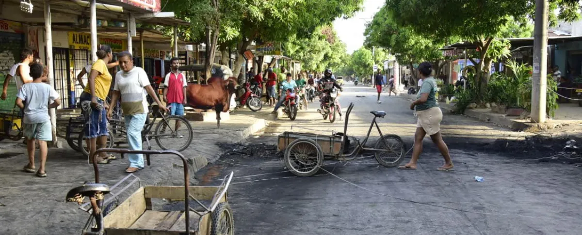 La situación estuvo tensa al sur de la ciudad. Foto: Alcaldía de Valledupar.