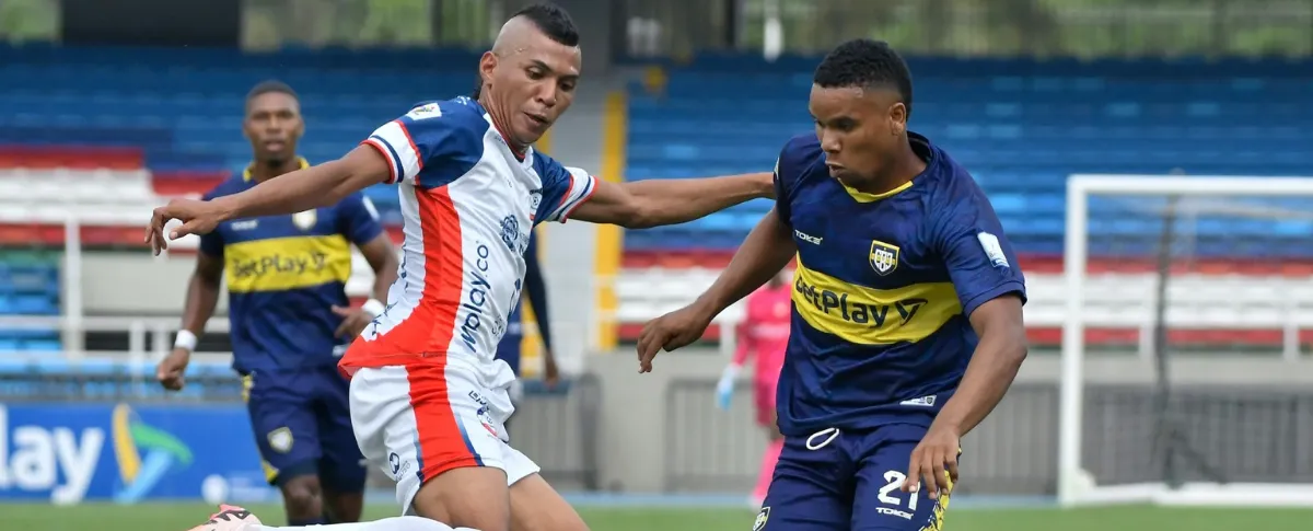 Este viernes 8 de mayo Alianza Valledupar hizo su debut en la Copa BetPlay Dimayor visitando al Boca Juniors de Cali. Foto: Win Sports.