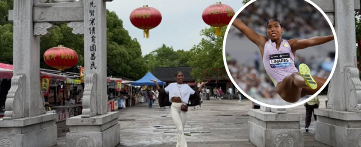 Natalia Linares en China.