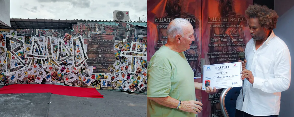 Muestra pictórica de Uvaldo "Baldot" en el marco del Festival Vallenato