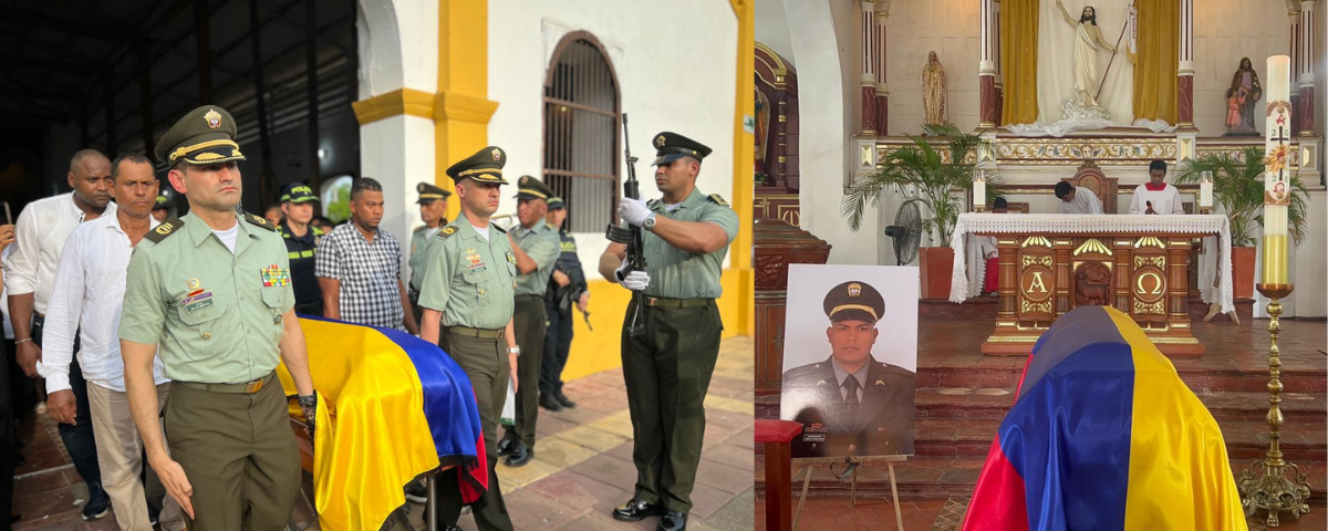 El acompañamiento institucional no solo se limitó al acto religioso, sino que también incluyó honores policiales, en los que se exaltó su vocación de servicio.
