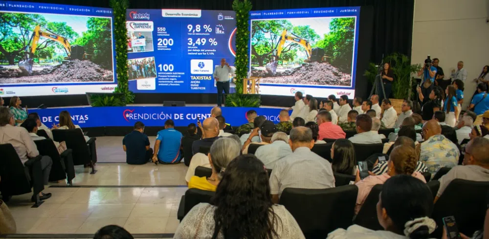 La estrategia de consolidar a Valledupar como ciudad de eventos masivos, deportivos y culturales fue uno de los ejes del informe, registrando un importante impacto en la ocupación hotelera y el comercio local. Foto: Said Armenta.