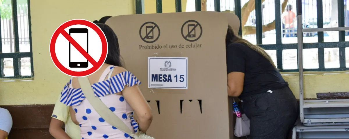 La Registraduría Nacional y la Procuraduría General reiteran la prohibición de teléfonos móviles en los puestos de votación durante la jornada electoral
