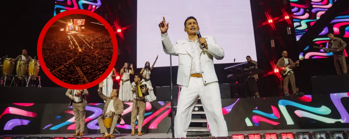 Jorge Celedón logró un histórico lleno total en la Arena Monterrey durante un concierto realizado en un día laboral, consolidando el éxito de su gira por México