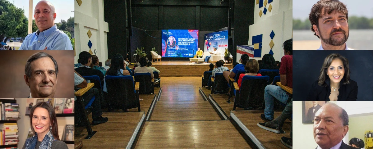 Algunos de los ponentes que discutirán sobre ciudad, territorio y liderazgo en Felva 2026, entre ellos Fabio Zambrano, Ernesto Orozco, Jaime Pumarejo, Amado Villafaña, Marisol Grisales y Mabel Yaneth.