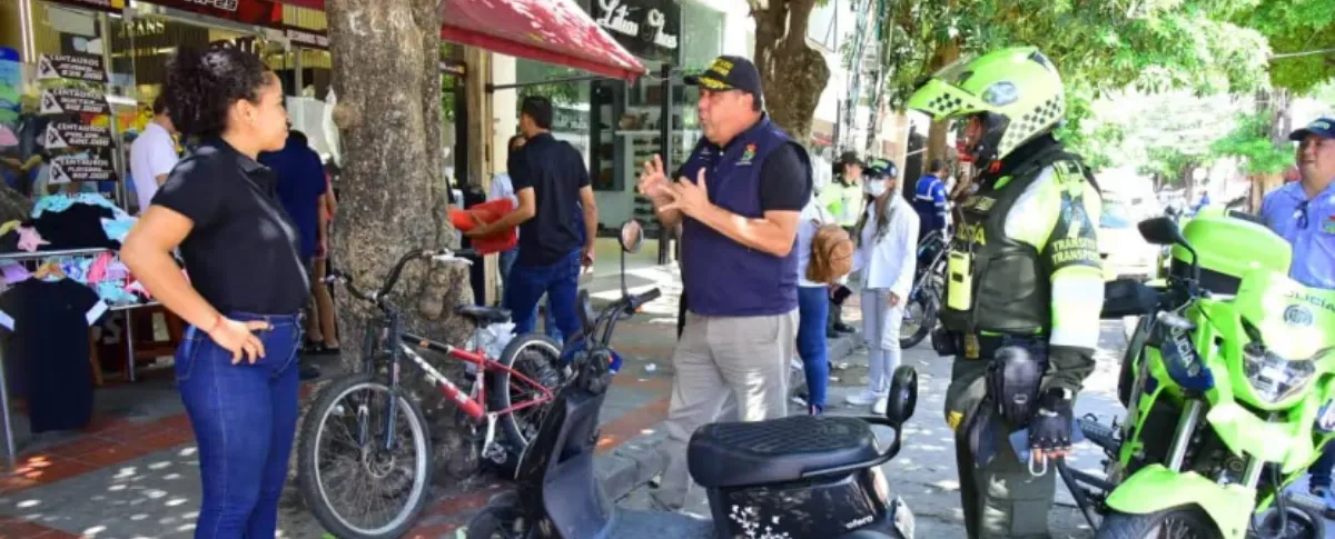 la Alcaldía de Valledupar adelantó una nueva jornada de control en el centro de la ciudad.