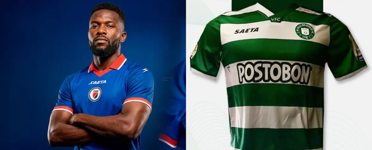 Saeta vistió al Valledupar FC y hoy viste a Haití en el Mundial 2026.