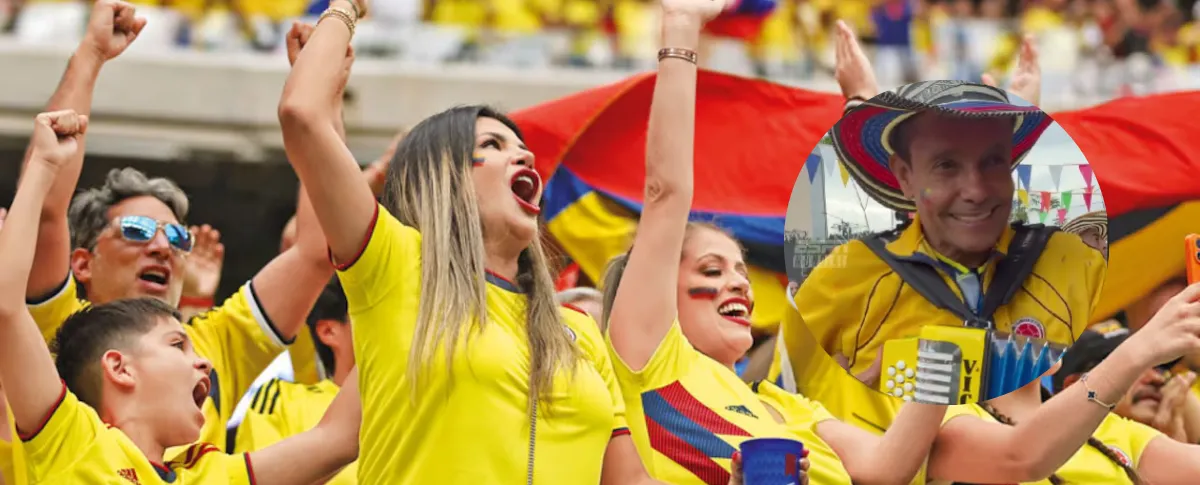 El acordeón fue protagonista en la antesala del Colombia vs. R.D. Congo