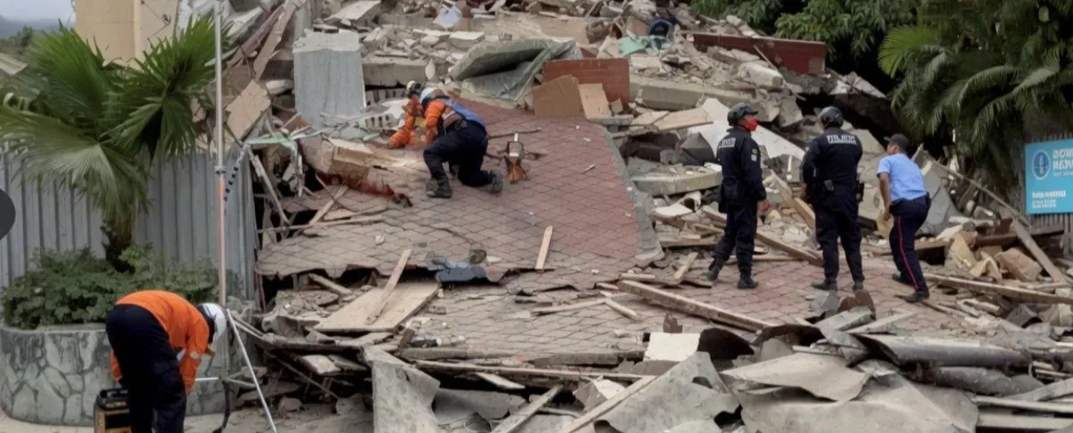 Imágenes del trágico terremoto en Venezuela.