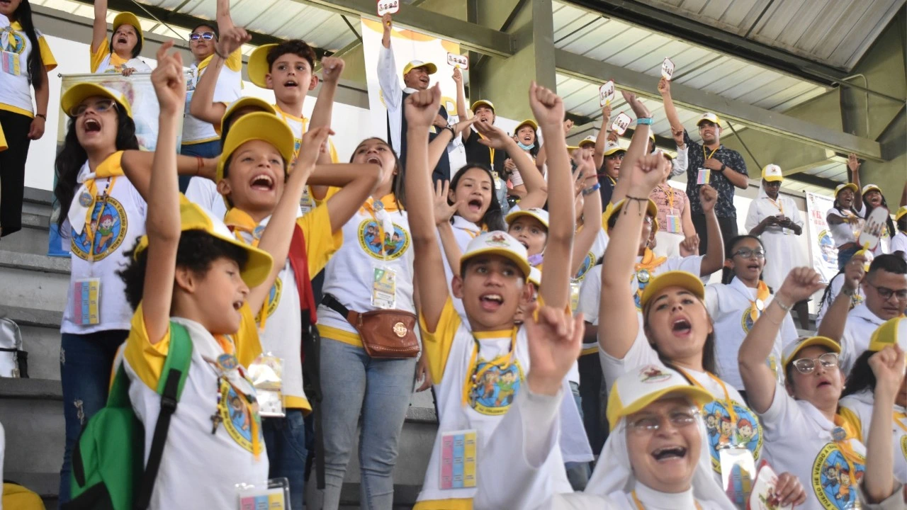 Infancias y adolescencias misioneras de Colombia participan en el IX CONIAM 2026 en Valledupar. Foto: Cortesía.