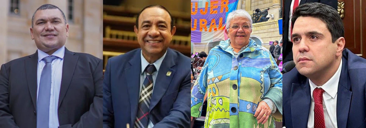 Libardo Cruz, José Eliecer Salazar, Imelda Daza y Carlos Quintero-web