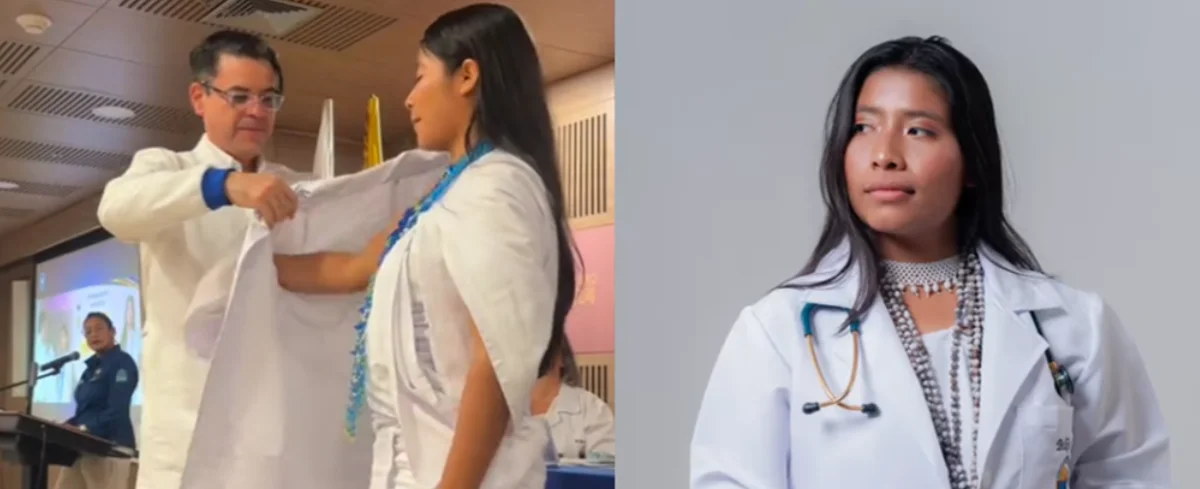 Belkis, la primera mujer indígena kogui en graduarse de medicina