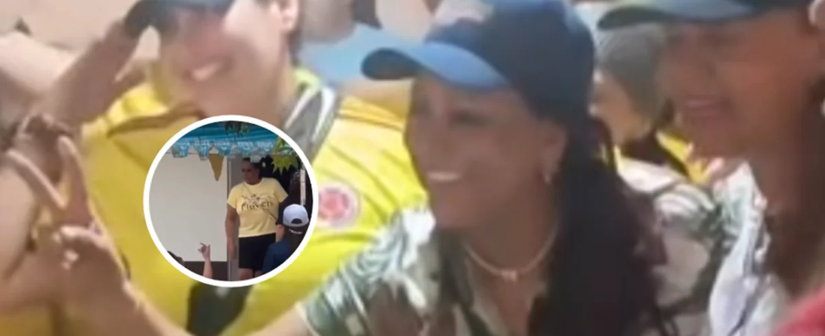 Patricia Acosta y simpatizantes de Abelardo de la Espriella.