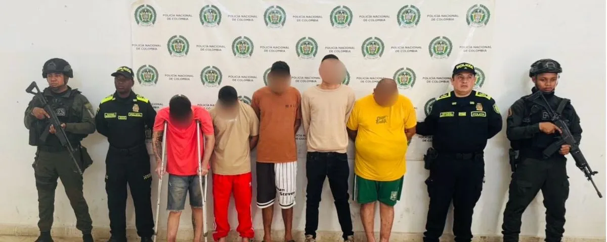 Capturan a 5 presuntos integrantes del Clan del Golfo en el Cesar: serían responsables de 6 homicidios al sur del departamento