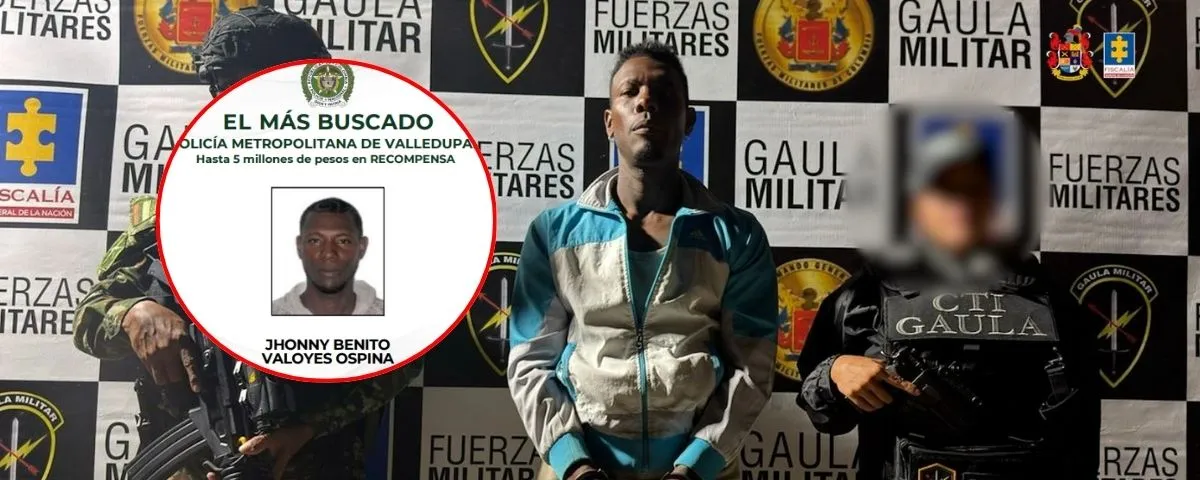 Estaba en el cartel de los más buscados de Valledupar y cayó en Medellín: lo envían a la cárcel por un crimen en Nando Marín