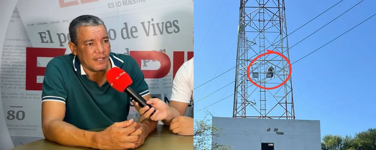“Iba decidido a lanzarme”: habla el trabajador del Idreec que amenazó con lanzarse de una torre en Valledupar