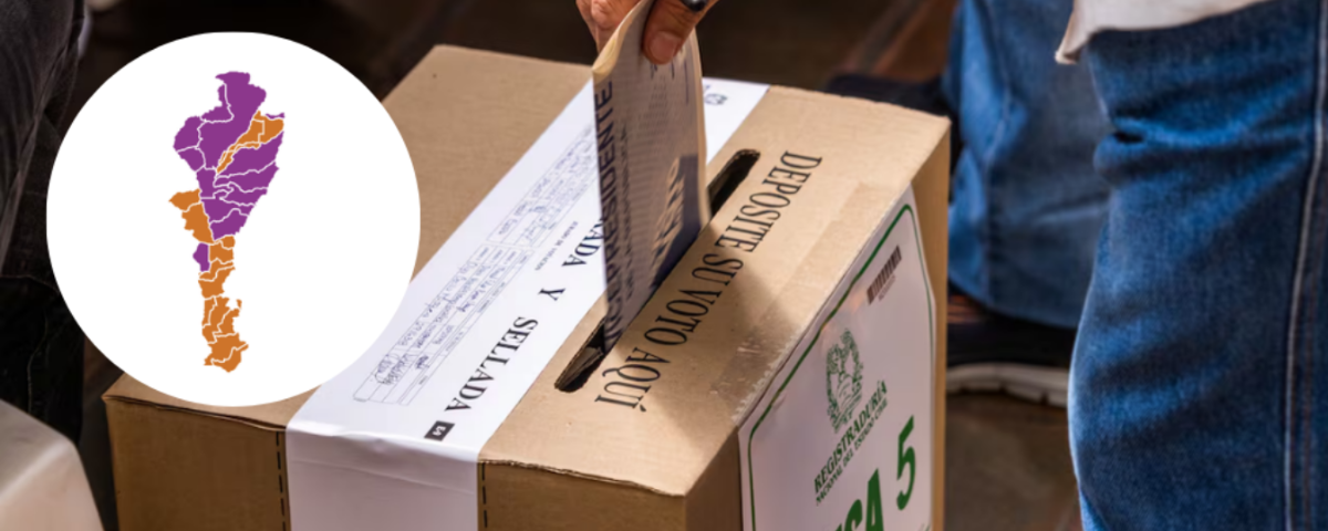 Resultados de la votación en blanco válida en el Cesar. FOTO: web registraduría