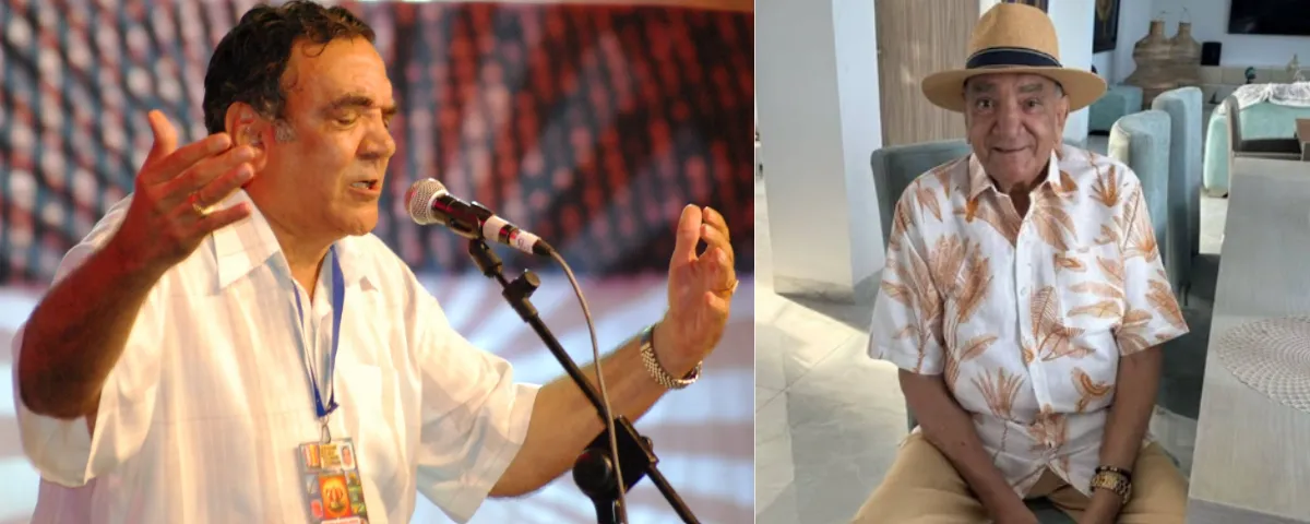 Izq: La historia de Camilo Namén se plasma en cantos. Der: Camilo Namén gloria viviente del folclor vallenato