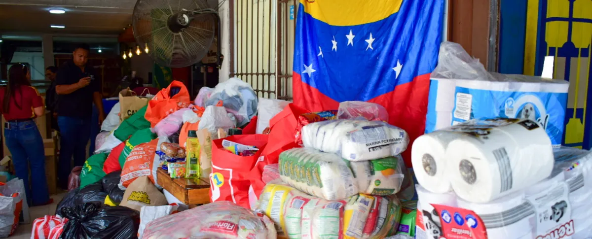Los ciudadanos de Valledupar están recolectando ayudas para Venezuela. Foto: Said Armenta.