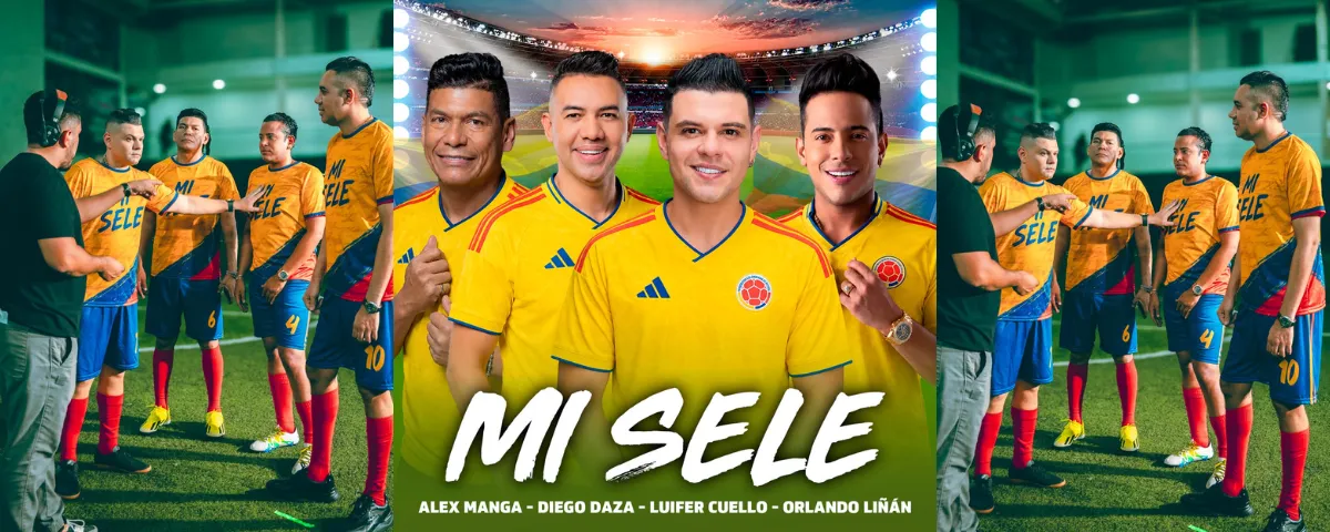 Luifer Cuello reúne a reconocidas voces del vallenato colombiano en “Mi Sele”, una canción dedicada a la Selección Colombia. FOTO: Cortesía.