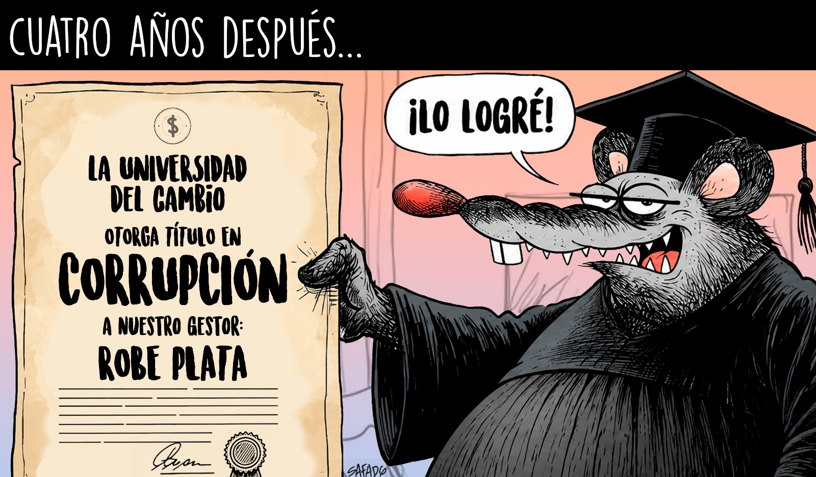 Esta es la caricatura de hoy 27 de julio, creada y diseñada por @Safadybujo La caricatura es un espacio libre de opinión.