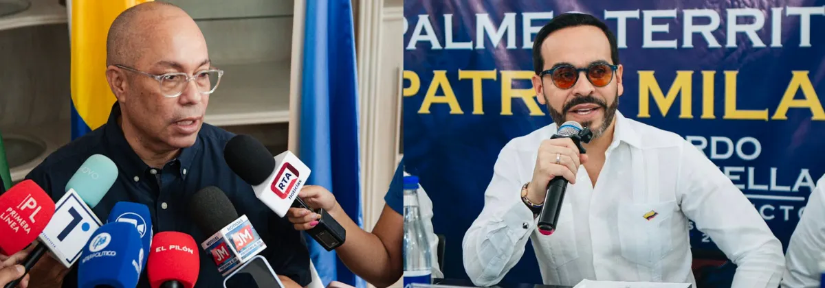 Alcalde Ernesto Orozco y el presidente electo Abelardo de la Espriella.