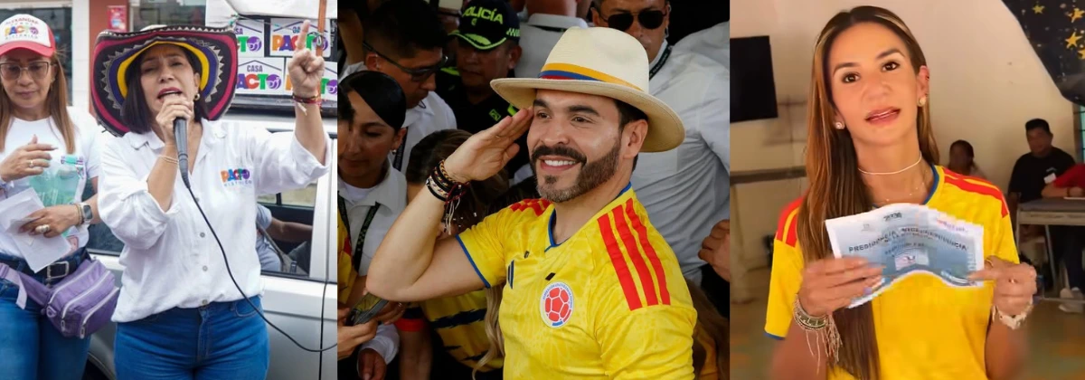 Alexandra Pineda, Abelardo de la Espriella y la gobernadora del Cesar-WEB